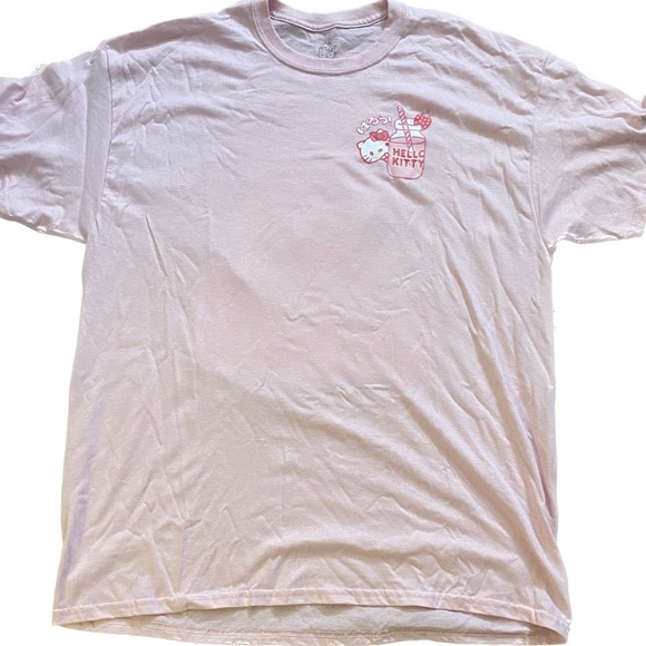 - New (XL) Sanrio Hello Kitty Strawberry Milk Pink T-shirt - Picture 2 of 3